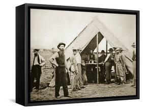 A Sutler's Tent-Mathew Brady-Framed Stretched Canvas