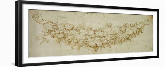 A Swag of Harvest Fruit-Peter Paul Rubens-Framed Giclee Print