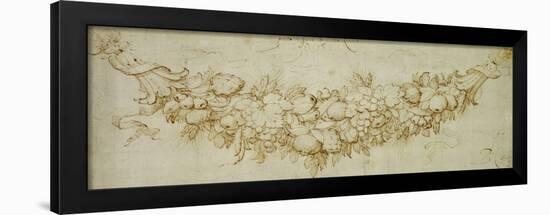 A Swag of Harvest Fruit-Peter Paul Rubens-Framed Giclee Print