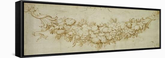 A Swag of Harvest Fruit-Peter Paul Rubens-Framed Stretched Canvas