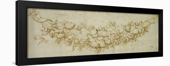 A Swag of Harvest Fruit-Peter Paul Rubens-Framed Giclee Print