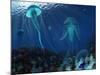 A Swarm of Jellyfish Swim the Panthalassic Ocean-Stocktrek Images-Mounted Photographic Print