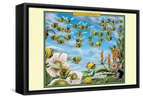 A Swarm of Spelling Bees-Richard Kelly-Framed Stretched Canvas