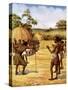 A Swazi Witch Doctor, Africa-Norman H Hardy-Stretched Canvas