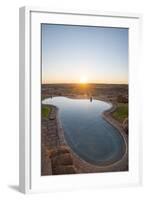 A Swimming Pool on the Edge of the Desert at Canyon Lodge Near the Fish River Canyon, Namibia-Alex Treadway-Framed Photographic Print