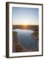 A Swimming Pool on the Edge of the Desert at Canyon Lodge Near the Fish River Canyon, Namibia-Alex Treadway-Framed Photographic Print