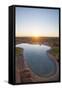 A Swimming Pool on the Edge of the Desert at Canyon Lodge Near the Fish River Canyon, Namibia-Alex Treadway-Framed Stretched Canvas