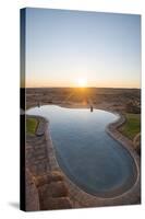 A Swimming Pool on the Edge of the Desert at Canyon Lodge Near the Fish River Canyon, Namibia-Alex Treadway-Stretched Canvas