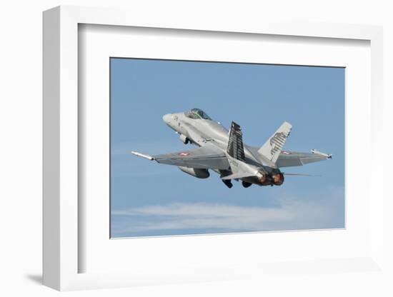 A Swiss Air Force F/A-18C During Tlp in Spain-Stocktrek Images-Framed Photographic Print