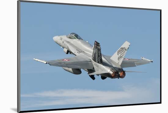 A Swiss Air Force F/A-18C During Tlp in Spain-Stocktrek Images-Mounted Photographic Print