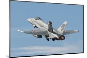 A Swiss Air Force F/A-18C During Tlp in Spain-Stocktrek Images-Mounted Photographic Print