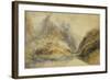 A Swiss Alpine Landscape-J. M. W. Turner-Framed Giclee Print