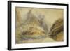 A Swiss Alpine Landscape-J. M. W. Turner-Framed Giclee Print