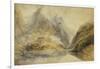 A Swiss Alpine Landscape-J. M. W. Turner-Framed Giclee Print