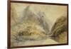 A Swiss Alpine Landscape-J. M. W. Turner-Framed Giclee Print