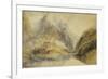 A Swiss Alpine Landscape-J. M. W. Turner-Framed Giclee Print