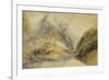 A Swiss Alpine Landscape-J. M. W. Turner-Framed Premium Giclee Print