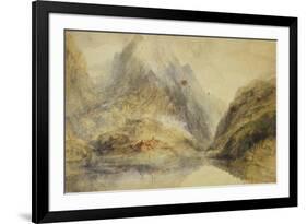 A Swiss Alpine Landscape-J. M. W. Turner-Framed Premium Giclee Print