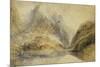 A Swiss Alpine Landscape-J. M. W. Turner-Mounted Premium Giclee Print