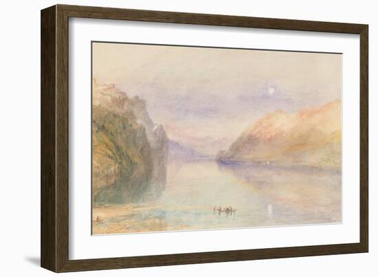 A Swiss Lake, C.1841-J. M. W. Turner-Framed Giclee Print