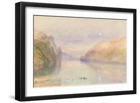 A Swiss Lake, C.1841-J. M. W. Turner-Framed Giclee Print