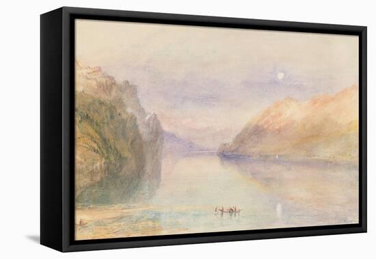 A Swiss Lake, C.1841-J. M. W. Turner-Framed Stretched Canvas