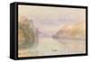 A Swiss Lake, C.1841-J. M. W. Turner-Framed Stretched Canvas