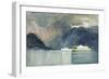 A Swiss Lake (W/C)-Alfred East-Framed Giclee Print
