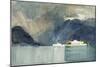 A Swiss Lake (W/C)-Alfred East-Mounted Giclee Print