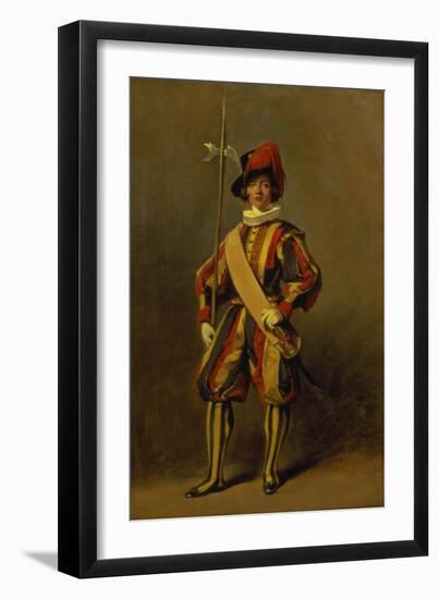 A Swiss Papal Guard-Etty-Framed Premium Giclee Print