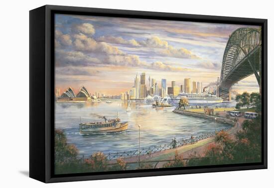 A Sydney Farewell-John Bradley-Framed Stretched Canvas