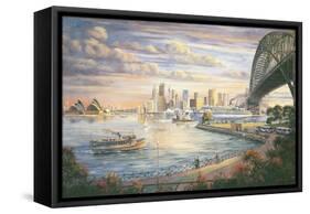 A Sydney Farewell-John Bradley-Framed Stretched Canvas