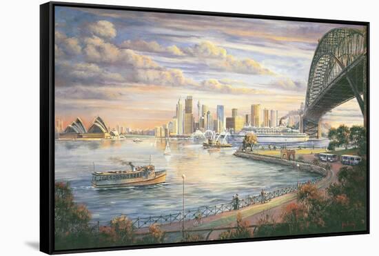 A Sydney Farewell-John Bradley-Framed Stretched Canvas