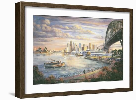A Sydney Farewell-John Bradley-Framed Giclee Print