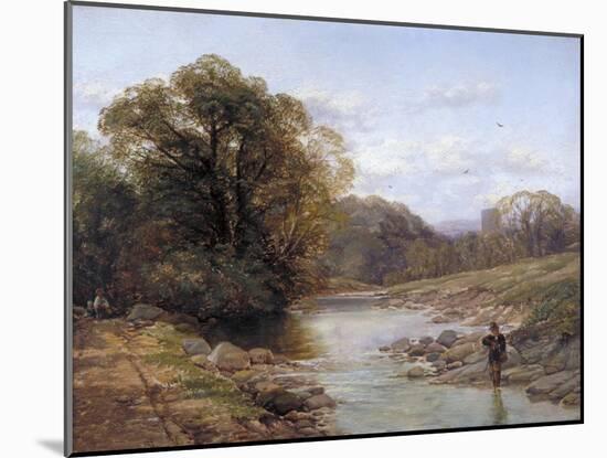 A Sylvan Stream, 19th Century-Thomas Creswick-Mounted Giclee Print