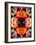 A Symmetric Colorful Ornament from Flowers, Photographic Layer Work-Alaya Gadeh-Framed Photographic Print