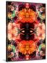 A Symmetric Colorful Ornament from Flowers, Photographic Layer Work-Alaya Gadeh-Stretched Canvas