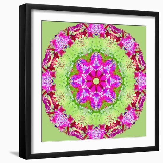 A Symmetric Floral Montage from Flower Photographs-Alaya Gadeh-Framed Photographic Print