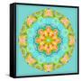 A Symmetric Floral Montage-Alaya Gadeh-Framed Stretched Canvas