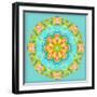 A Symmetric Floral Montage-Alaya Gadeh-Framed Photographic Print