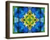 A Symmetric Ornament from Flower Photographs, Conceptual Layer Work-Alaya Gadeh-Framed Photographic Print