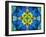 A Symmetric Ornament from Flower Photographs, Conceptual Layer Work-Alaya Gadeh-Framed Photographic Print