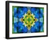 A Symmetric Ornament from Flower Photographs, Conceptual Layer Work-Alaya Gadeh-Framed Photographic Print