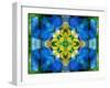 A Symmetric Ornament from Flower Photographs, Conceptual Layer Work-Alaya Gadeh-Framed Photographic Print