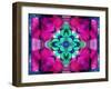 A Symmetric Ornament from Flower Photographs, Conceptual Layer Work-Alaya Gadeh-Framed Photographic Print