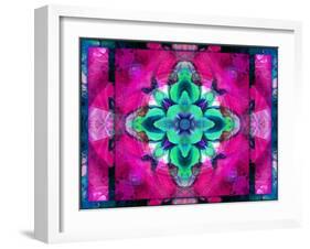 A Symmetric Ornament from Flower Photographs, Conceptual Layer Work-Alaya Gadeh-Framed Photographic Print