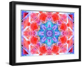 A Symmetric Ornament from Flower Photographs, Conceptual Layer Work-Alaya Gadeh-Framed Photographic Print