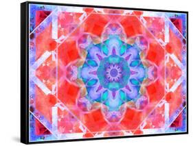 A Symmetric Ornament from Flower Photographs, Conceptual Layer Work-Alaya Gadeh-Framed Stretched Canvas