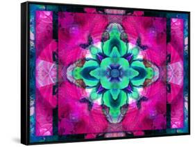 A Symmetric Ornament from Flower Photographs, Conceptual Layer Work-Alaya Gadeh-Framed Stretched Canvas