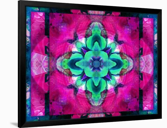 A Symmetric Ornament from Flower Photographs, Conceptual Layer Work-Alaya Gadeh-Framed Photographic Print